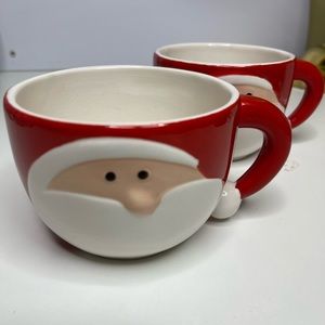 Christmas Santa Claus Face Coffee Cup Mug